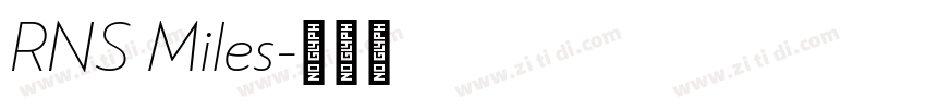 RNS Miles字体转换